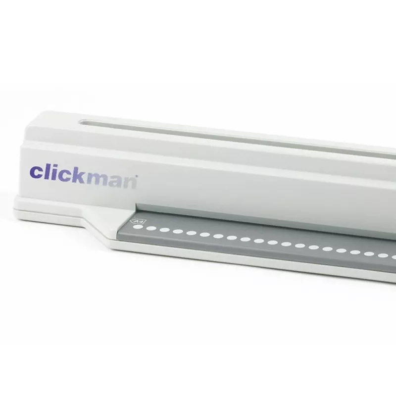 GBC bindapparaat ClickBind ClickMan handmatig bindapparaat, handmatig, 145 bladen, grijs, wit
