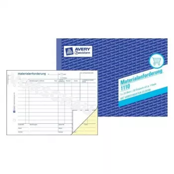 Administratieboek Avery 1110 blauw wit