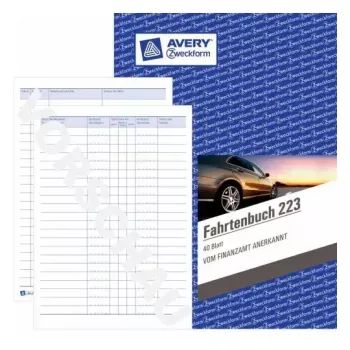 Administratieboek Avery 223 blauw wit