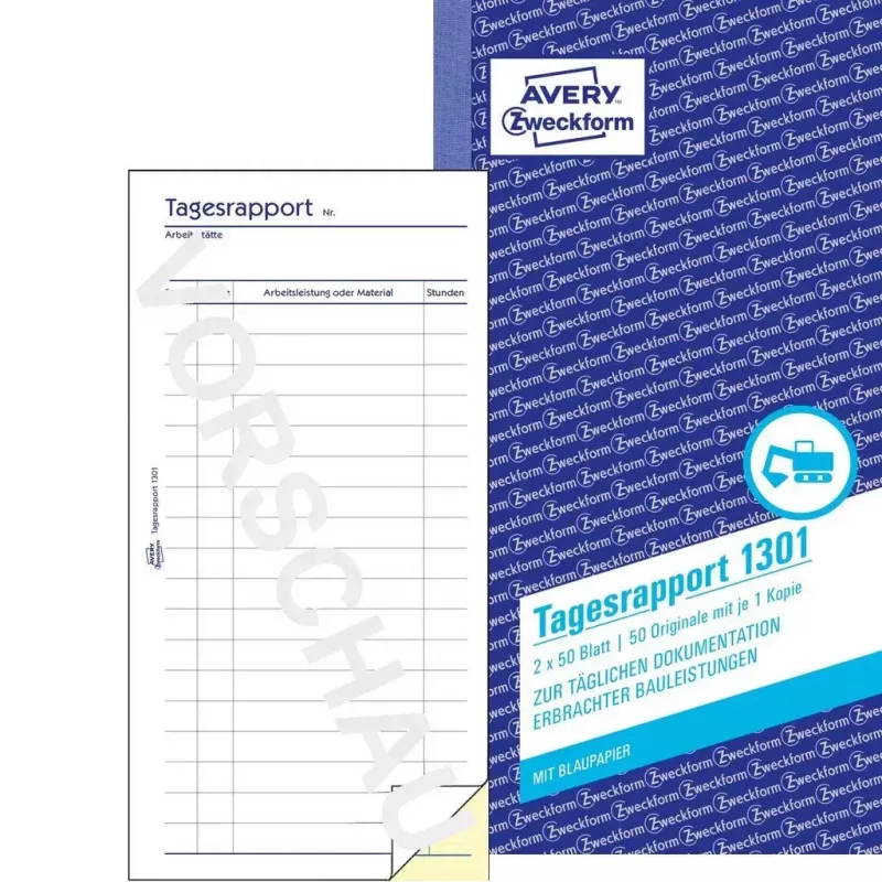 Boekhoudformulier/boek AVERY 1301 50 pagina's