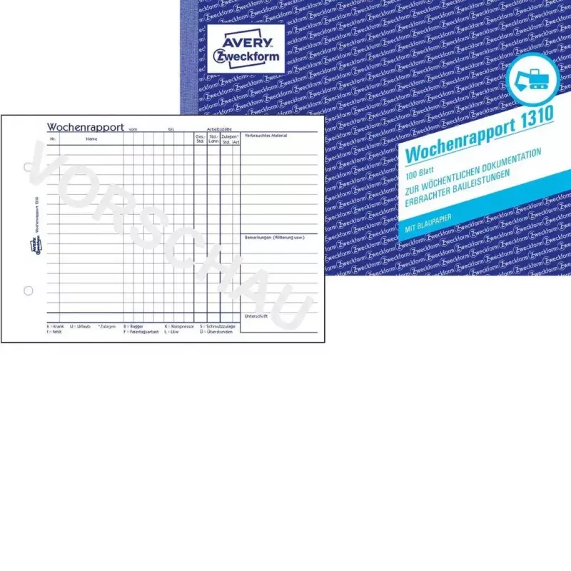 Boekhoudformulierboek A5 Avery 1310