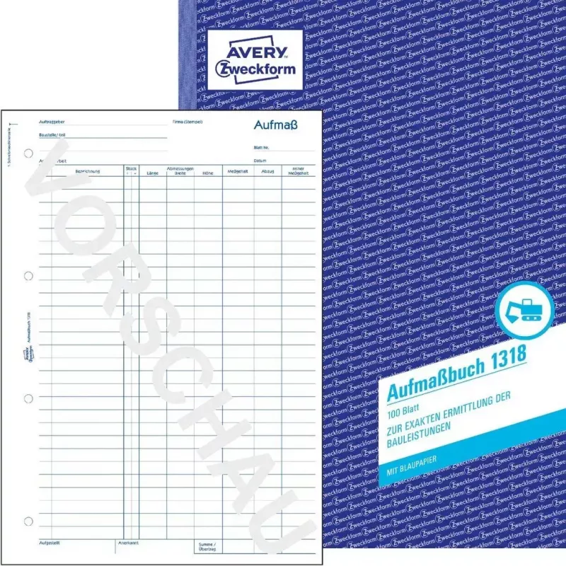 Boekhoudformulier/-boek AVERY 1318