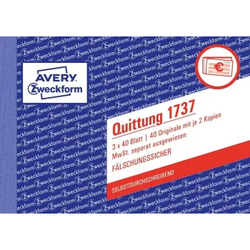 Boekhoudformulierboek A6 Avery 1737