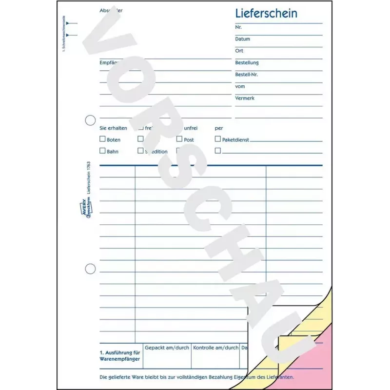 Boekhoudformulierboek A5 Avery 1763