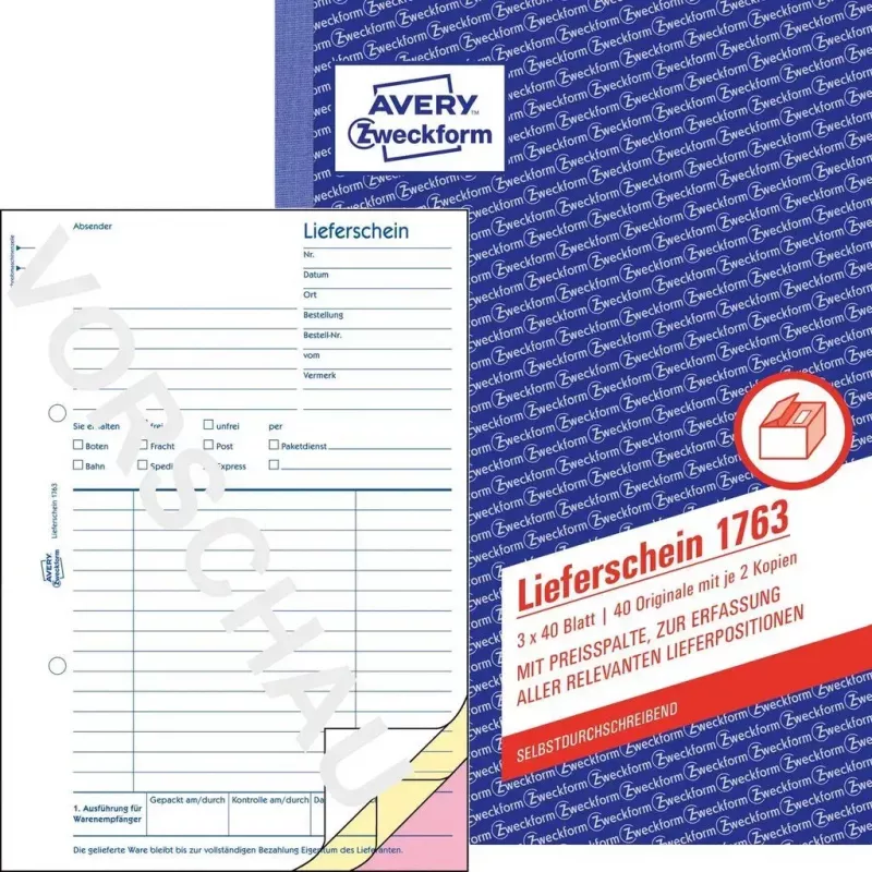 Boekhoudformulierboek A5 Avery 1763