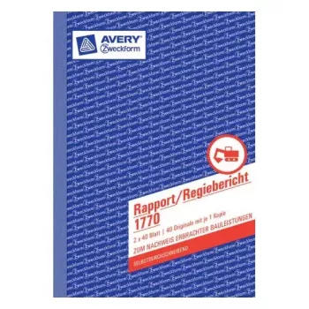 Administratieboek Avery 1770 blauw wit