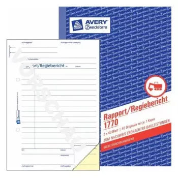 Administratieboek Avery 1770 blauw wit