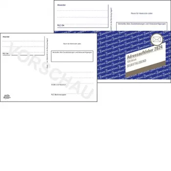 Zelfklevende etiketten Avery 2824 rechthoekig wit