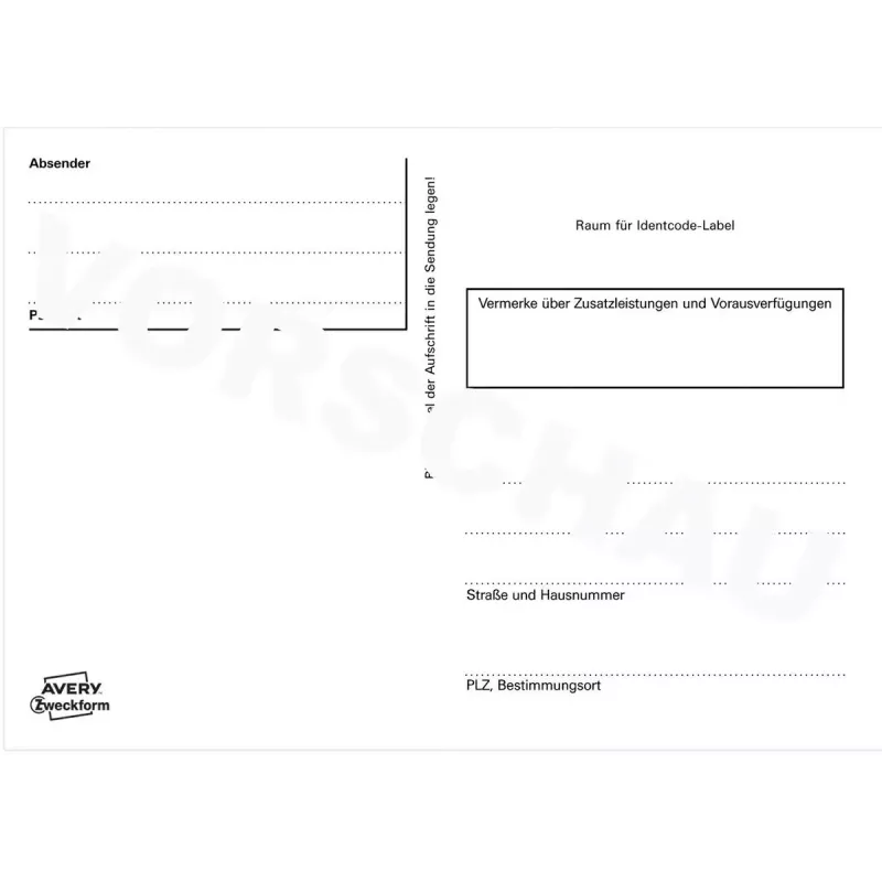 Zelfklevende etiketten Avery 2824 rechthoekig wit