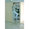 Trapladder Krause 130068 aluminium zwart