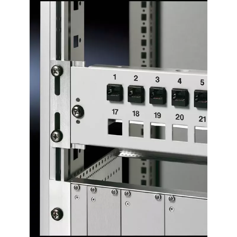 Rittal DK 7246.060 metrische rackadapter, 6U, 19/21 inch, verpakking van 2