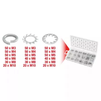 Sluitringen set KS Tools 970.0240