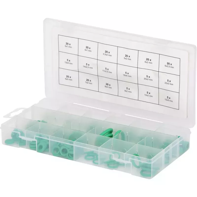 KS Tools 970.0260 O-ringen-assortiment, HNBR, 3-22 mm binnendiameter, 225 stuks