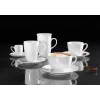 Ritzenhoff & Breker Snap BIANCO porseleinen cappuccinokop 0,3 L, set van 4