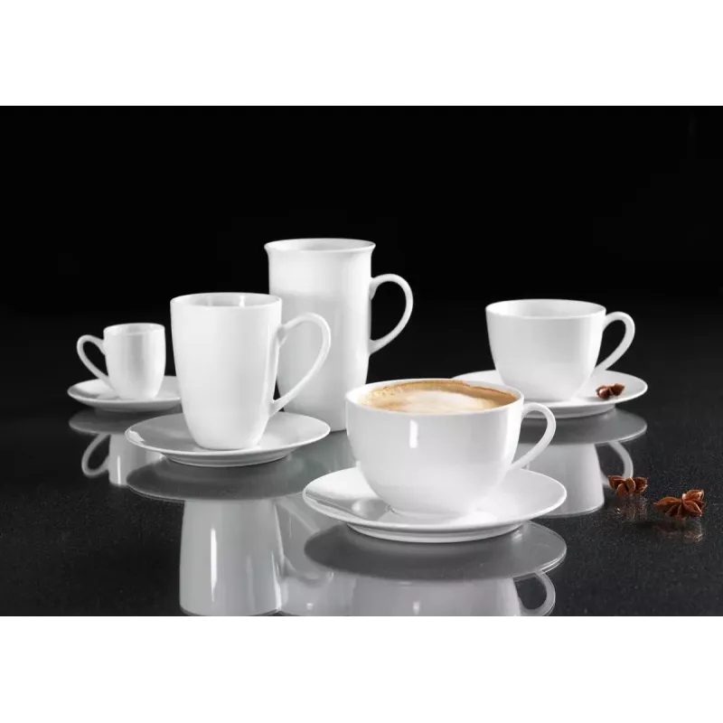 Ritzenhoff & Breker Snap BIANCO porseleinen cappuccinokop 0,3 L, set van 4