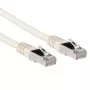 ACT Ivory 2 meter LSZH SFTP CAT6A patchkabel met RJ45-stekkers