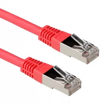 ACT rood 10 meter LSZH SFTP CAT6A patchkabel met RJ45-stekkers