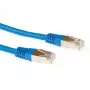 ACT blauw 3 meter LSZH S/FTP CAT6A patchkabel met RJ45-stekkers
