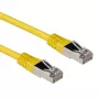 ACT geel 1 meter LSZH SFTP CAT6A patchkabel met RJ45-stekkers