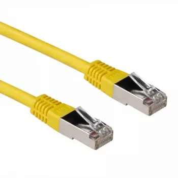 ACT geel 10 meter LSZH SFTP CAT6A patchkabel met RJ45-stekkers
