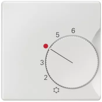 Siemens DELTA i-system 5TC9221 afdekplaat voor kamerthermostaat, titaniumwit