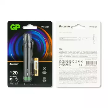 Handzaklamp GP Batterijen CP21 zwart
