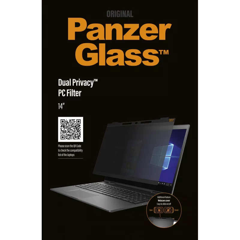 PanzerGlass ® Universele Laptops 13″ - Dual Privacy™| Beeldschermbeschermglas