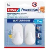 Handdoekhaak TESA 59781-00000 binnen wit 2 stuks
