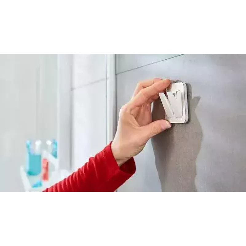 Handdoekhaak TESA 59785-00000 indoor RVS wit