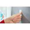 Handdoekhaak TESA 59785-00000 indoor RVS wit