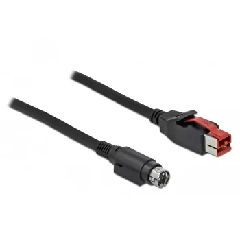 PoweredUSB-kabel DELOCK 85946 2 m Mini-DIN 3-polige stekker