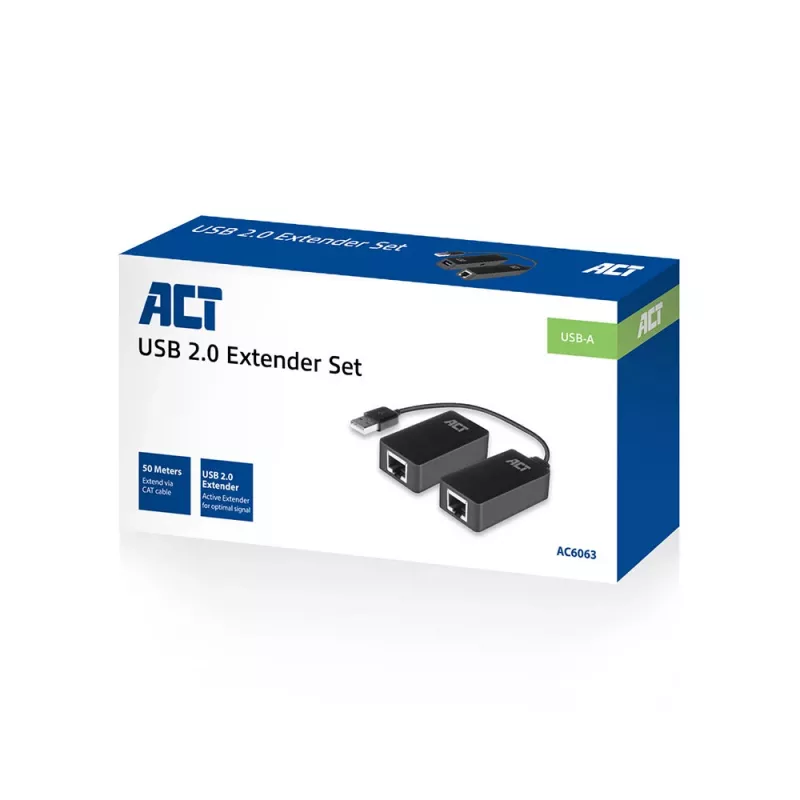 ACT USB-extenderset via UTP, tot 50 meter