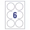 Avery 6229REV-10 zelfklevend etiket rond herbruikbaar wit 60 stuks
