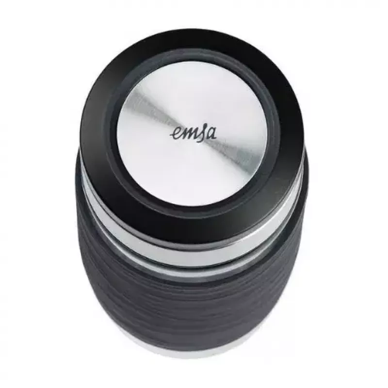 EMSA N20803 theebeker, 420 ml, zwart, met zeefinzet