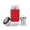 Emsa TEA MUG geïsoleerde beker met 2-in-1-zeefinzet, 420 ml, rood