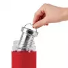 Emsa TEA MUG geïsoleerde beker met 2-in-1-zeefinzet, 420 ml, rood