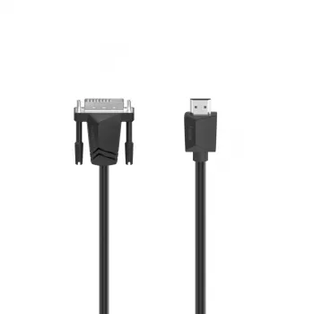 Hama 00200716 DVI-kabel 3 m DVI-D HDMI type A (standaard) zwart
