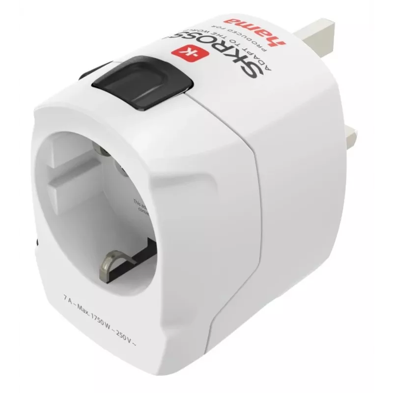 Hama World Travel Pro reisstekker universeel type F wit