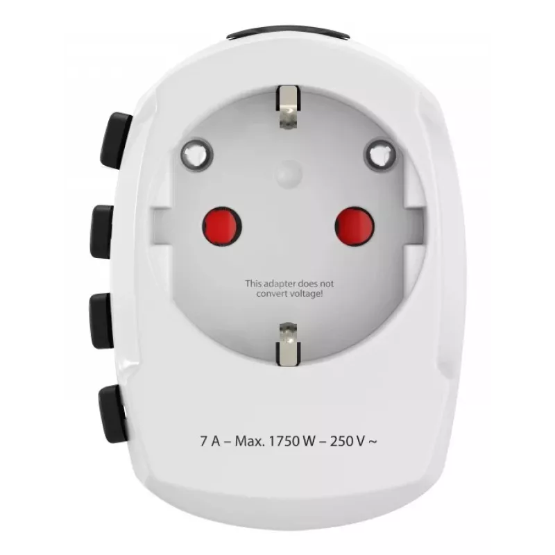 Hama World Travel Pro reisstekker universeel type F wit