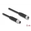 DeLOCK M8 3-polige kabel A-gecodeerd stekker naar bus PUR TPU 5 m