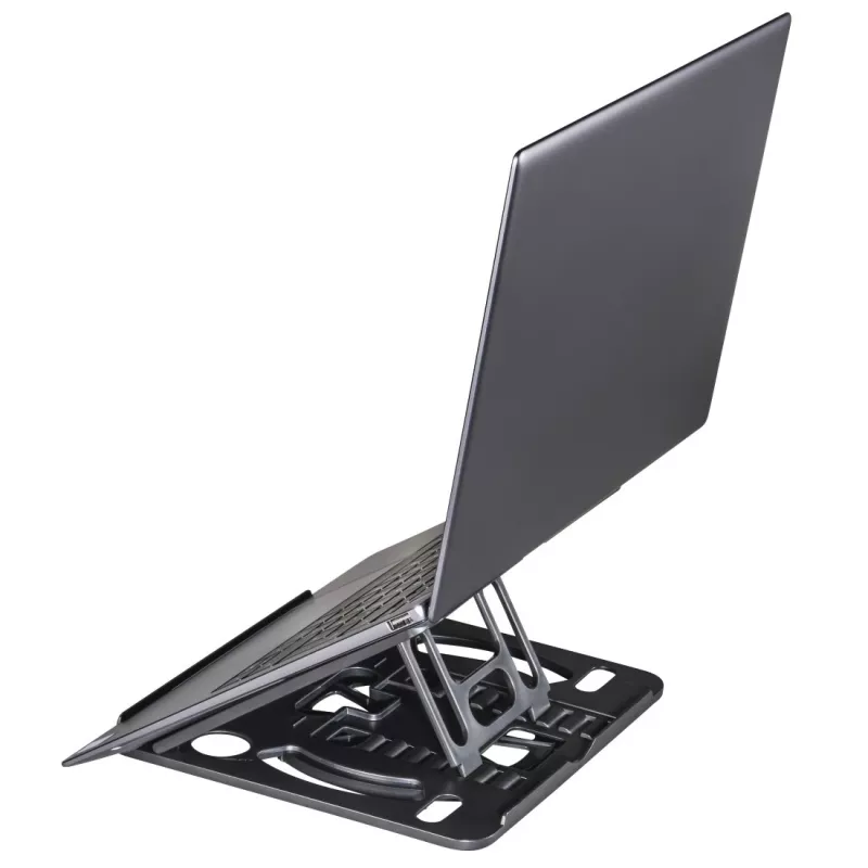 Hama Rotation laptopstandaard, 360° draaibaar, kantelbaar, tot 39 cm (15,4"), zwart