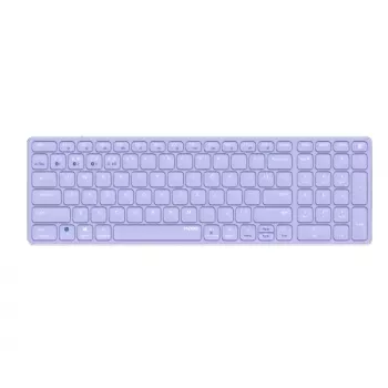 Draadloos toetsenbord Rapoo E9700M QWERTZ Duits lila RF Bluetooth