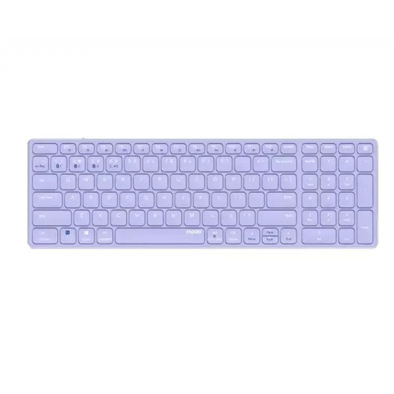 Draadloos toetsenbord Rapoo E9700M QWERTZ Duits lila RF Bluetooth