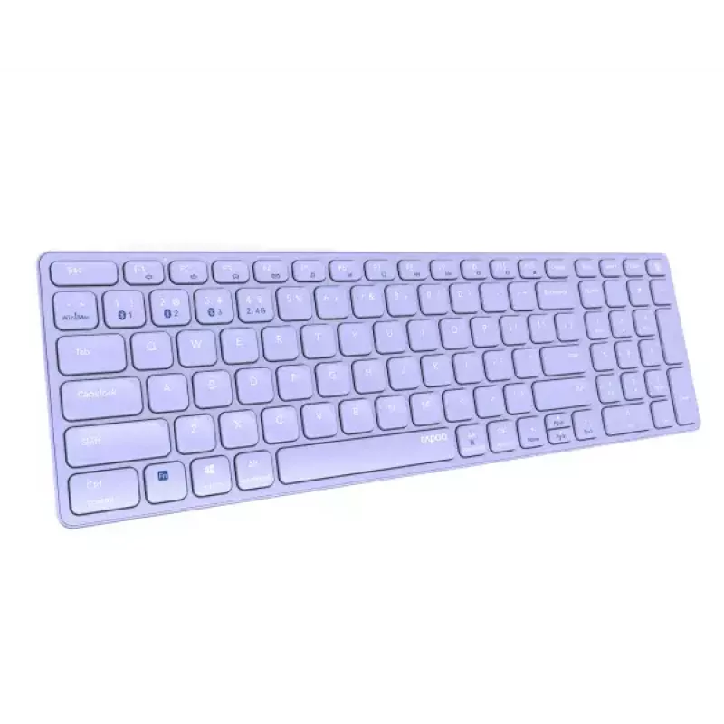 Draadloos toetsenbord Rapoo E9700M QWERTZ Duits lila RF Bluetooth