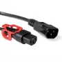 ACT stroomkabel C13 IEC Lock+ - C14 zwart 0,5 m, PC1524