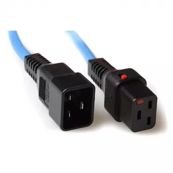 ACT stroomkabel C19 IEC Lock - C20 blauw 1 m, PC1357