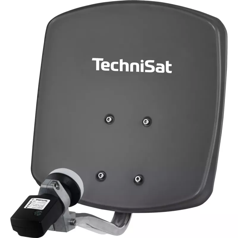 TechniSat DIGIDISH 33 satellietantenne met Satfinder V/H-LNB, leigrijs