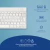 R-Go Tools ergonomisch toetsenbord R-Go Compact Break, compact toetsenbord met pauzesoftware, QWERTY (UK), Bluetooth, wit