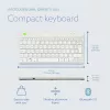 R-Go Tools ergonomisch toetsenbord R-Go Compact Break, compact toetsenbord met pauzesoftware, QWERTY (UK), Bluetooth, wit