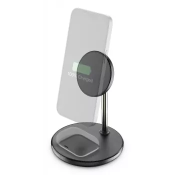 Cellularline Mag Duo draadloze oplader 2-in-1 draadloos oplaadstation voor Apple-apparaten